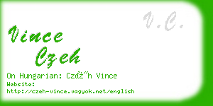 vince czeh business card